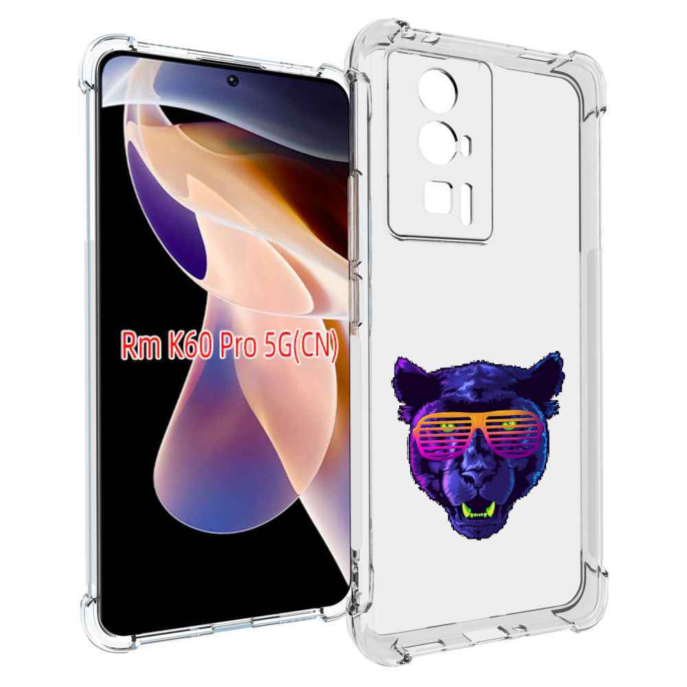 

Чехол MyPads фиолетовая пума в очках для Xiaomi Redmi K60 Pro, Прозрачный, Tocco