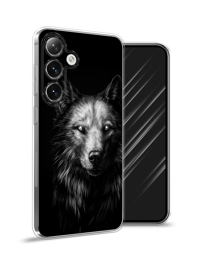 

Чехол Awog на Samsung Galaxy S24 "Волк черно белый", Серый;бежевый;белый, 2109050-1