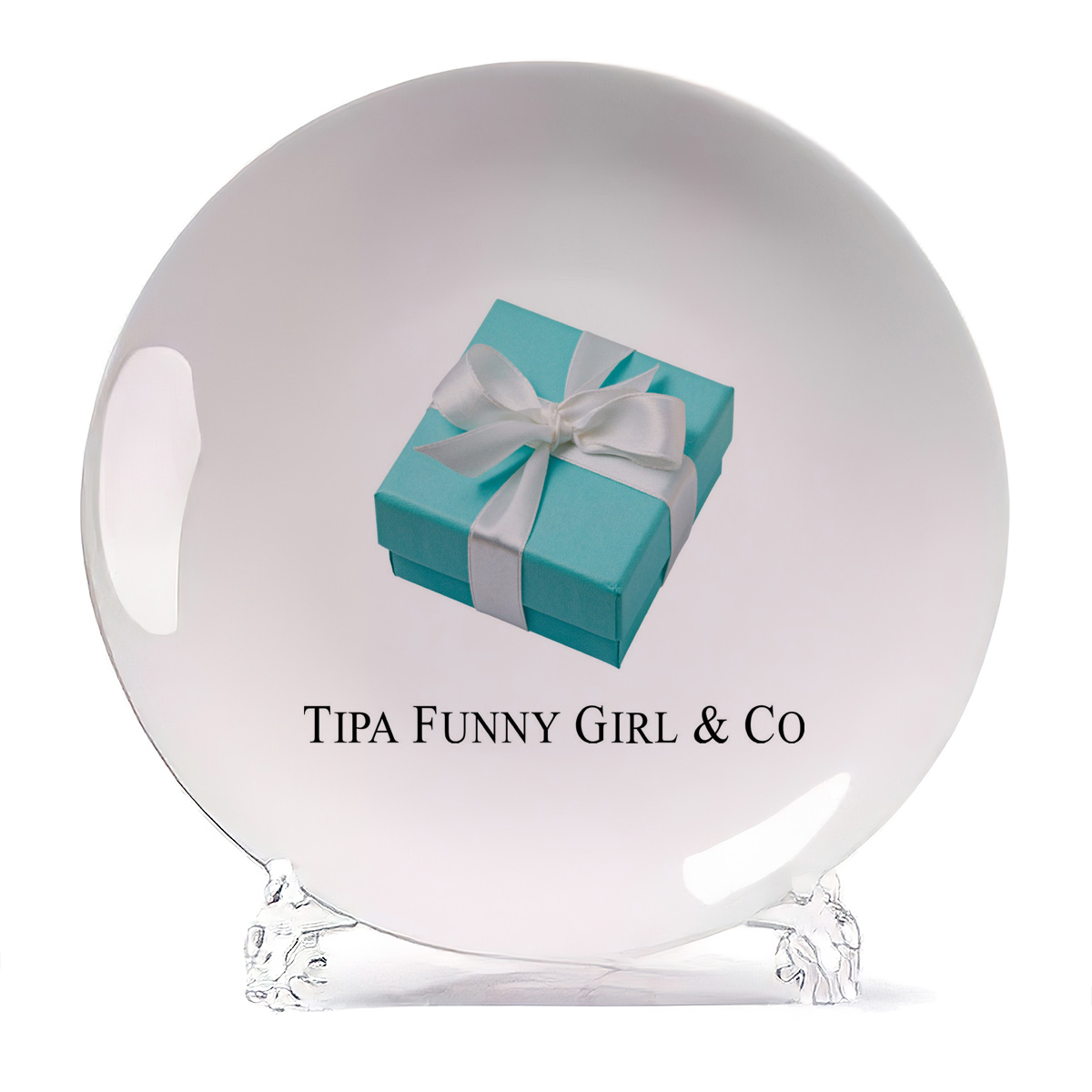

Тарелка CoolPodarok Tipa Funny Girl and Co, Tipa Funny Girl and Co