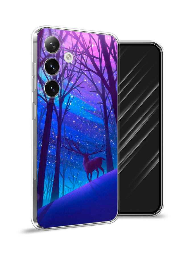 

Чехол Awog на Samsung Galaxy S24 "Северный олень", Фиолетовый;голубой;синий, 2109050-1