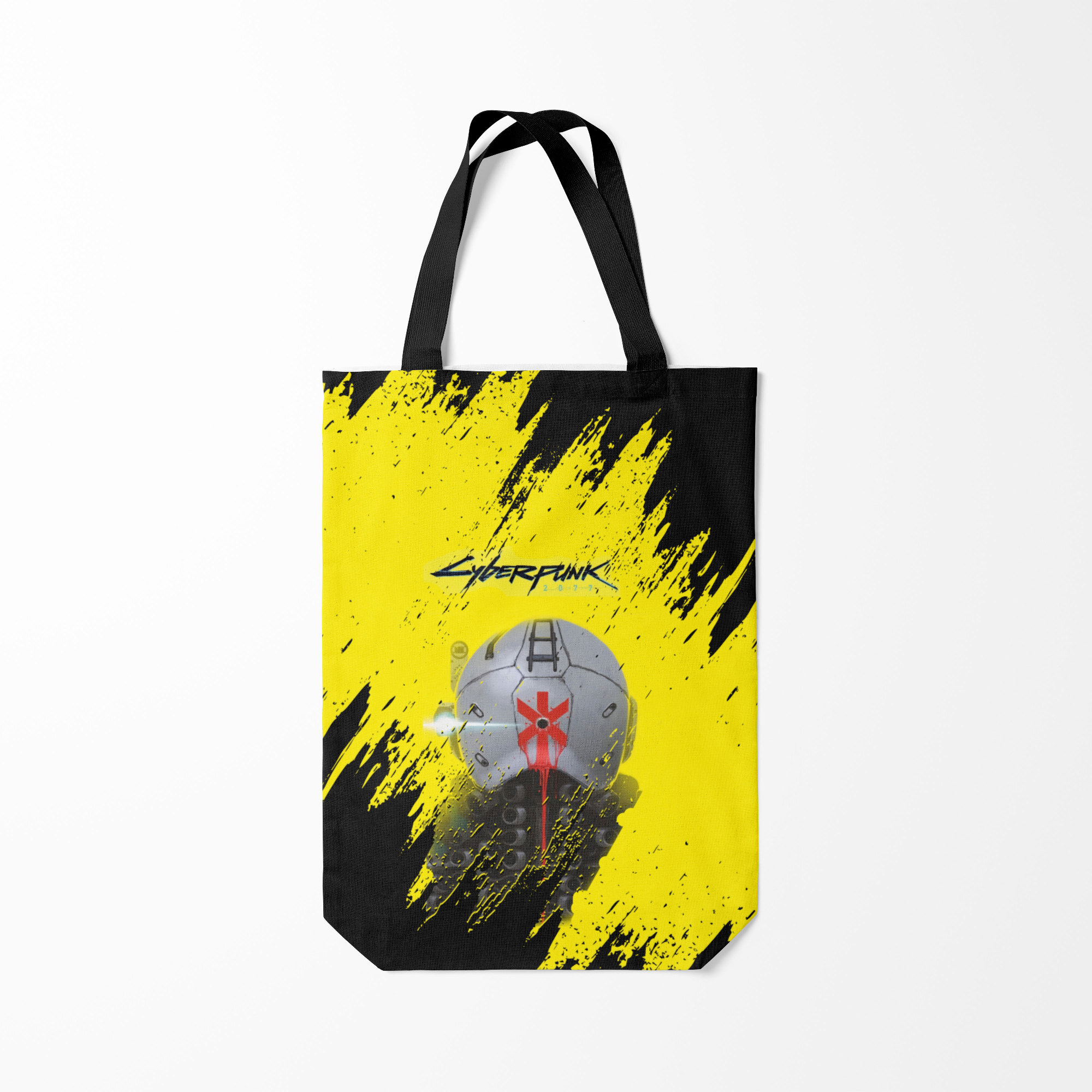 

Сумка шoппер унисекс Burnettie Cyberpunk 2077, желтый, Cyberpunk 2077