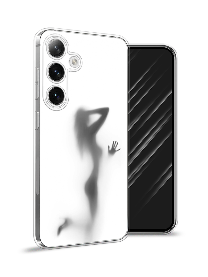 

Чехол Awog на Samsung Galaxy S24 "Стекло в душе", Белый;серый;черный, 2109050-1