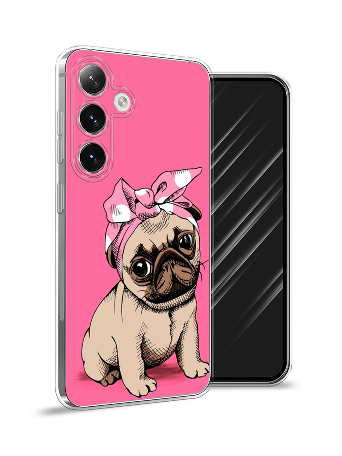 

Чехол Awog на Samsung Galaxy S24 "Dog Pin-Up", Розовый;бежевый, 2109050-1