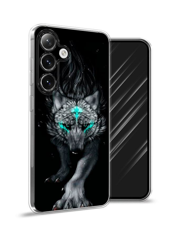

Чехол Awog на Samsung Galaxy S24 "Волшебный волк", Черный;серый, 2109050-1