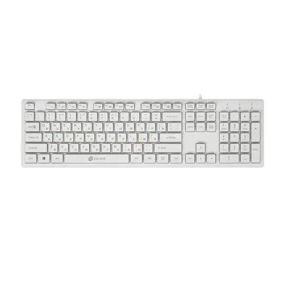 Проводная клавиатура OKLICK 500M White