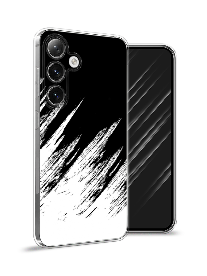 

Чехол Awog на Samsung Galaxy S24 "Черно белые брызги", Черный;белый;бежевый, 2109050-1