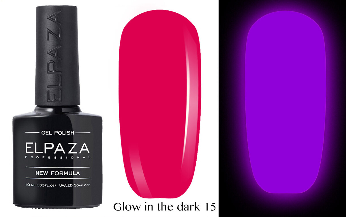 

Гель-лак светящийся Elpaza Glow In The Dark 15, Glow In The Dark 15
