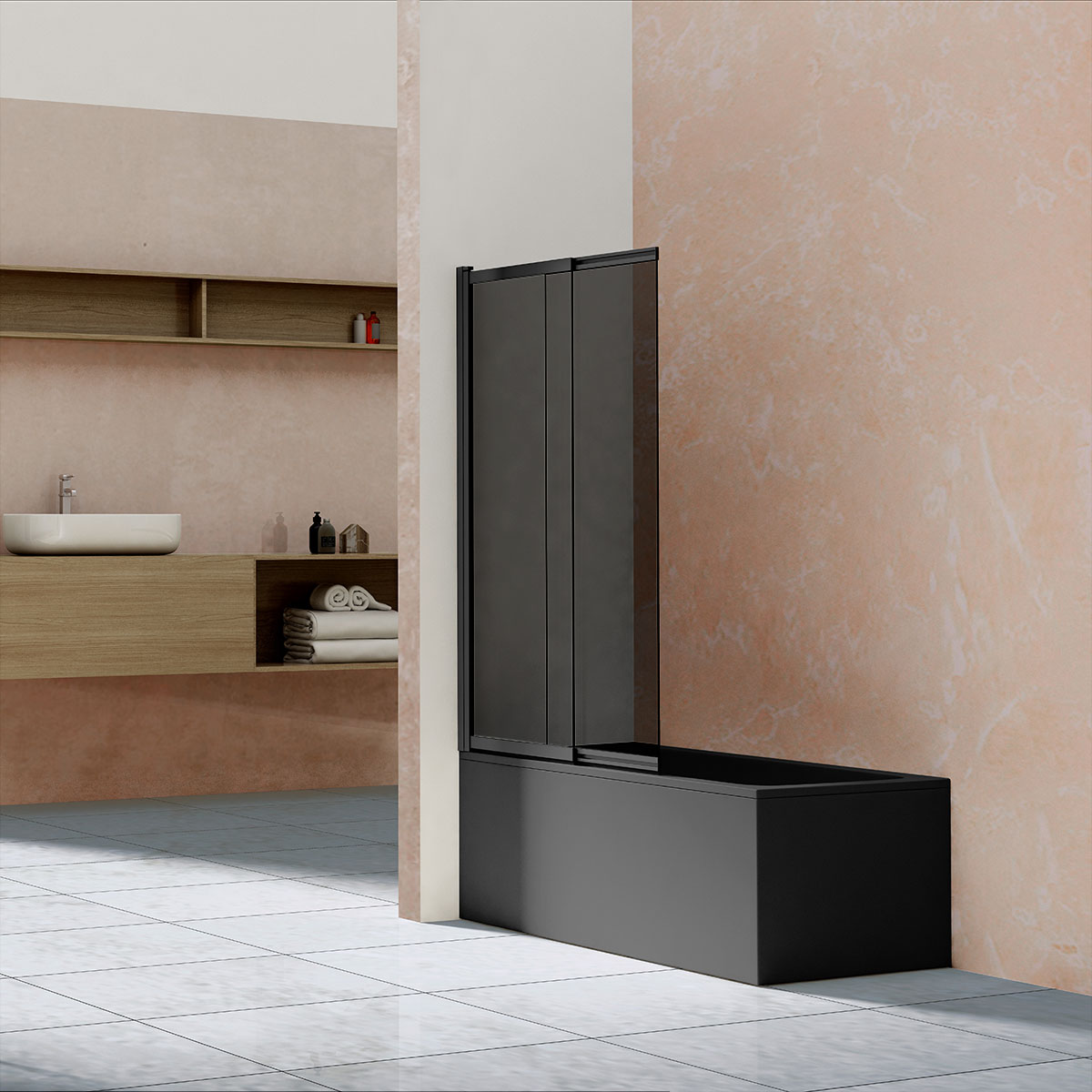 фото Шторка для ванны vincea vsb-1e 100x145 cgb