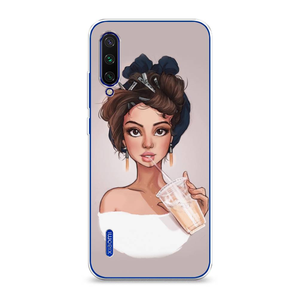 

Чехол на Xiaomi Mi CC9E"Девушка с фраппе", Серый, 35950-6