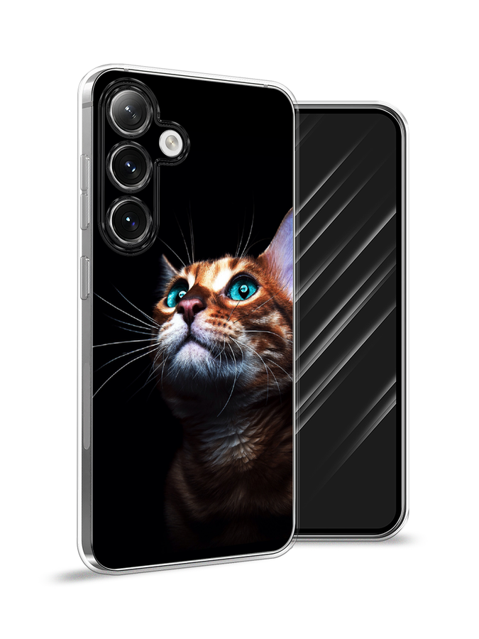 

Чехол Awog на Samsung Galaxy S24 "Мечтательный кот", Коричневый, 2109050-1