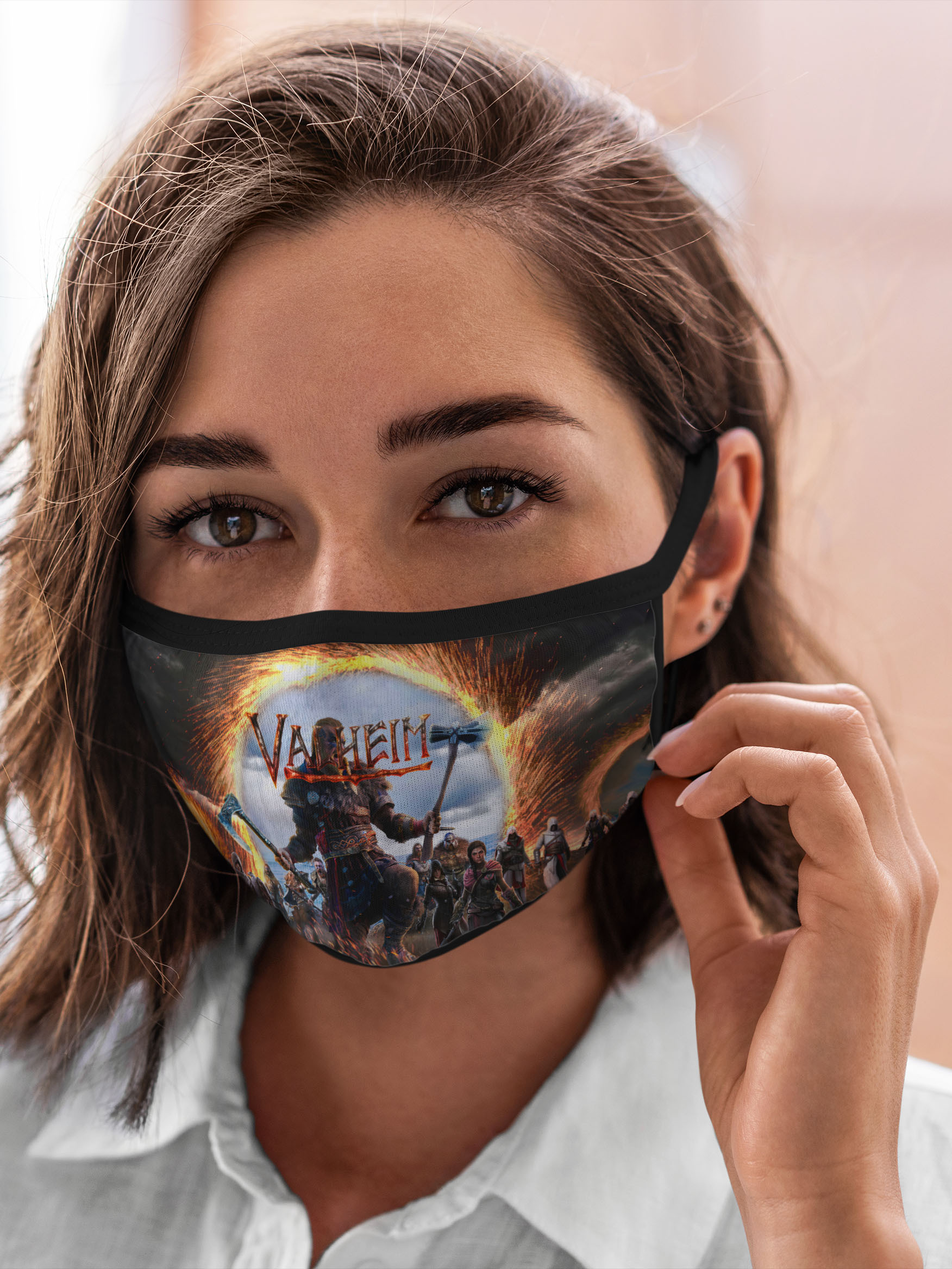 

Многоразовая маска унисекс Burnettie Valheim Valheim., Разноцветный, Valheim Valheim.