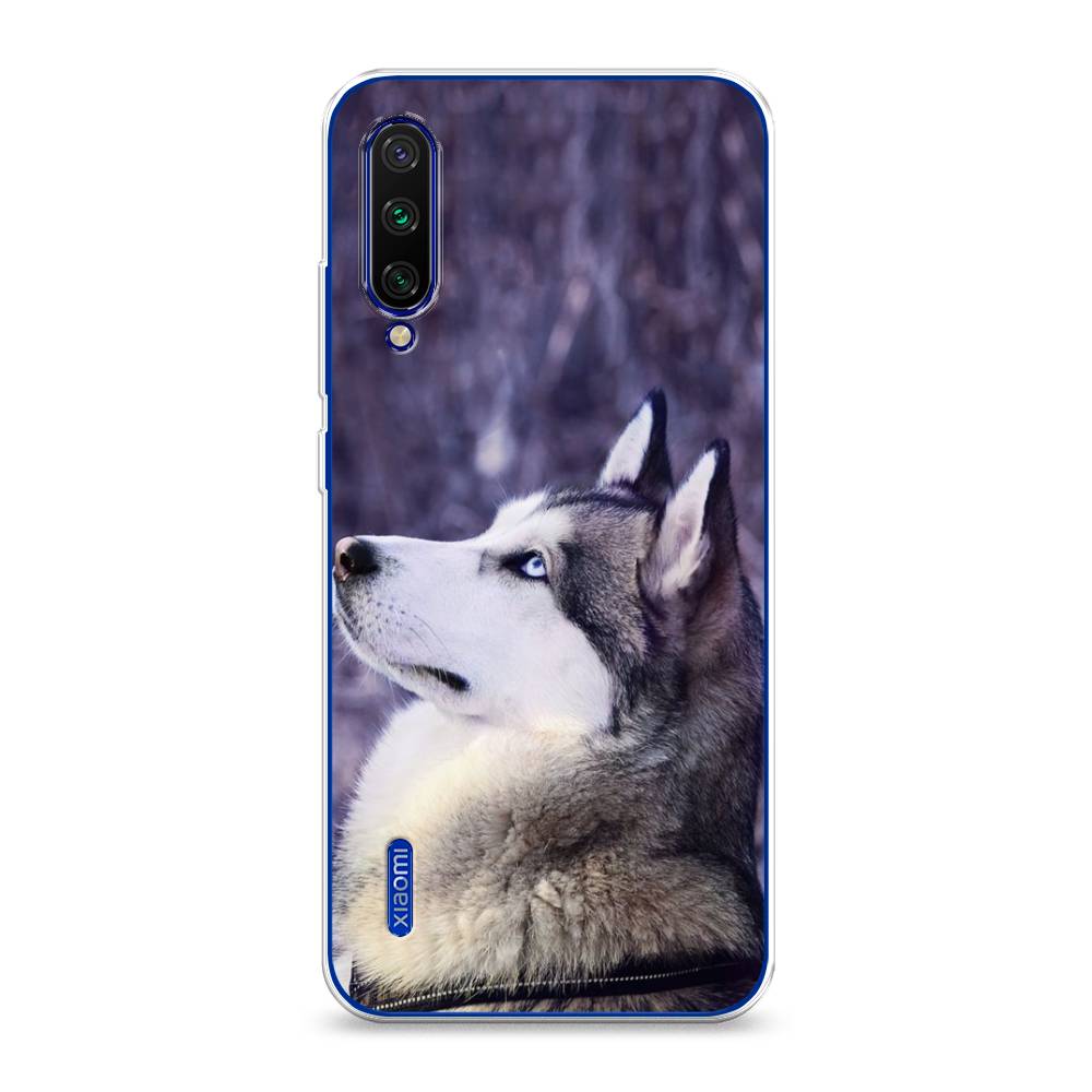 

Чехол на Xiaomi Mi CC9E/Mi A3 "Хаски 1", Фиолетовый;белый, 35950-1