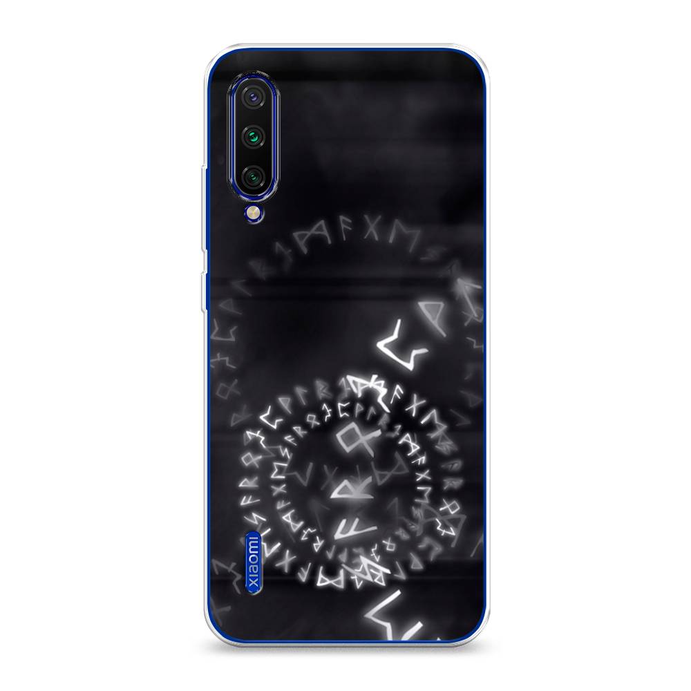 

Чехол на Xiaomi Mi CC9E/Mi A3 "Руны", Серый;черный, 35950-3