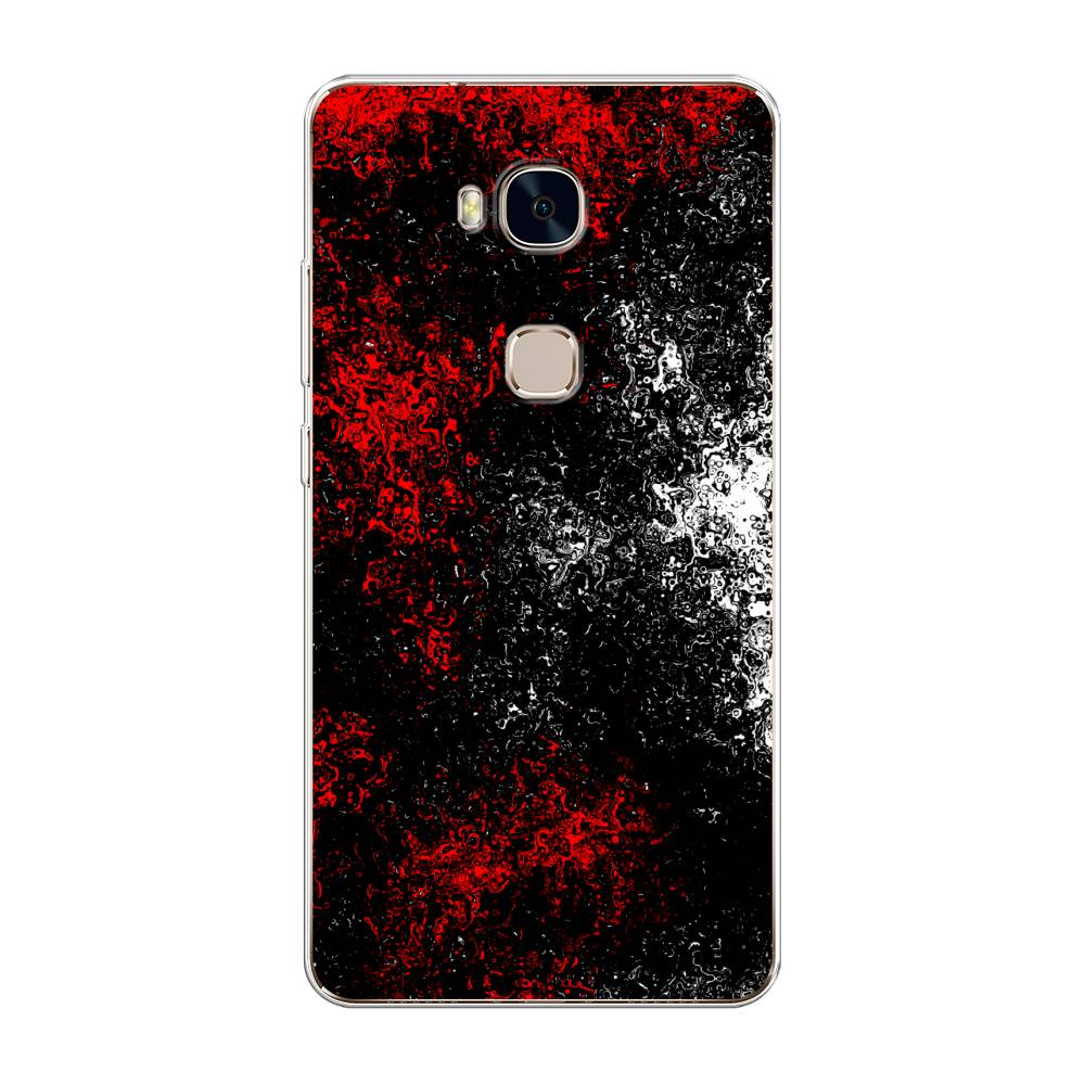 

Чехол для Honor 5X "Монотипия", Красный;черный;белый, 60550-3