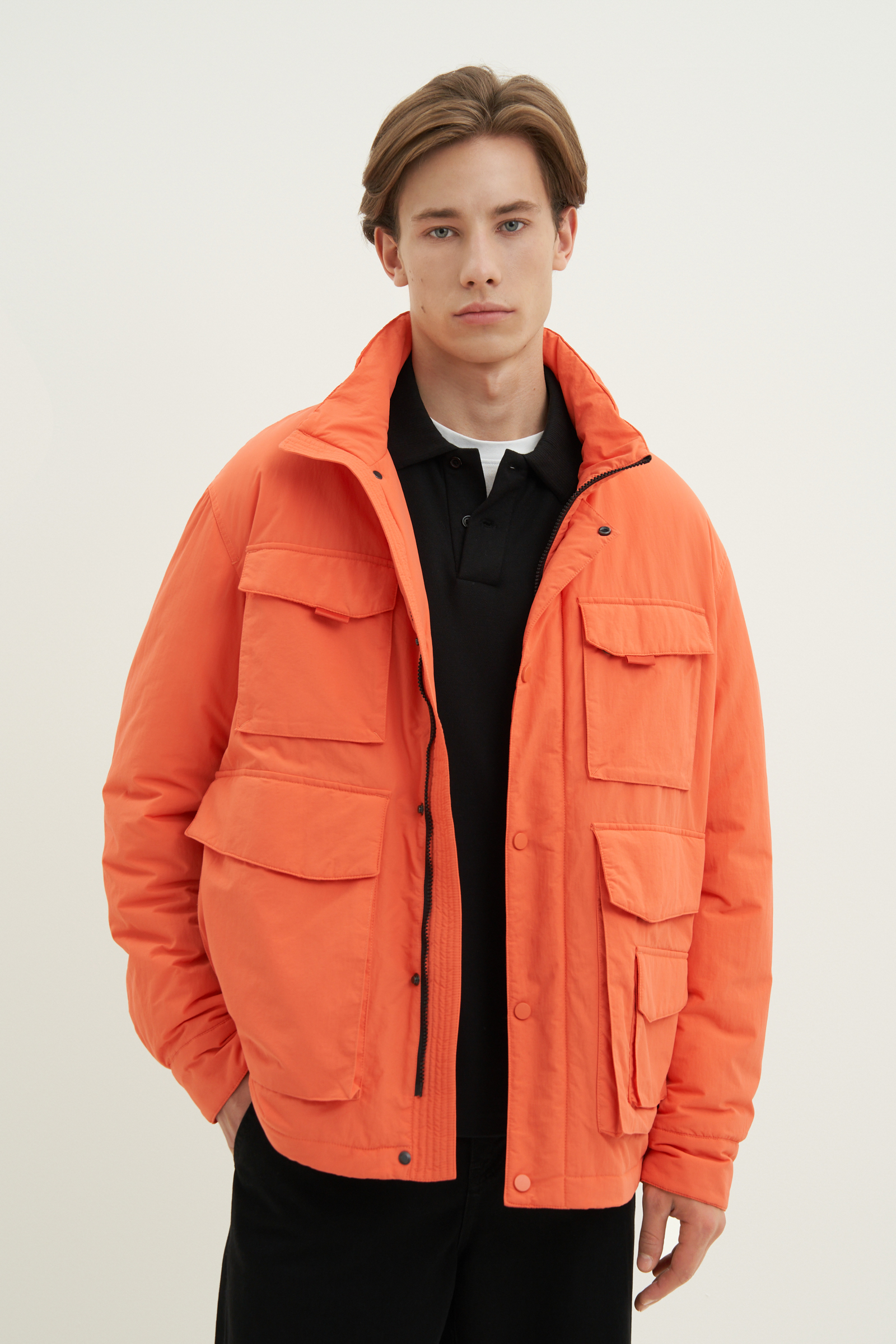 Куртка мужская Finn Flare FAD21005 оранжевая M