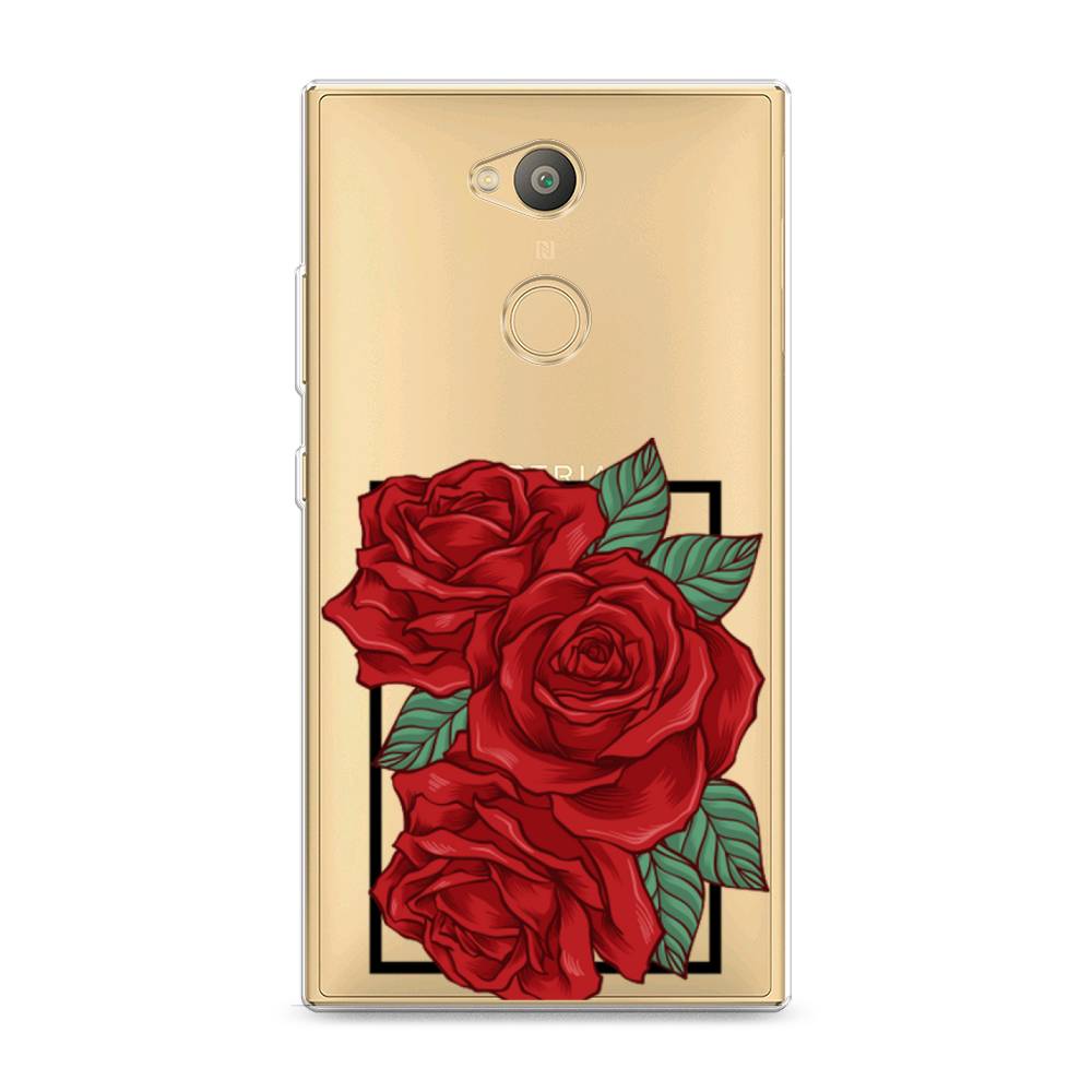 

Чехол на Sony Xperia L2 "Три алые розы", Красный, 53450-2