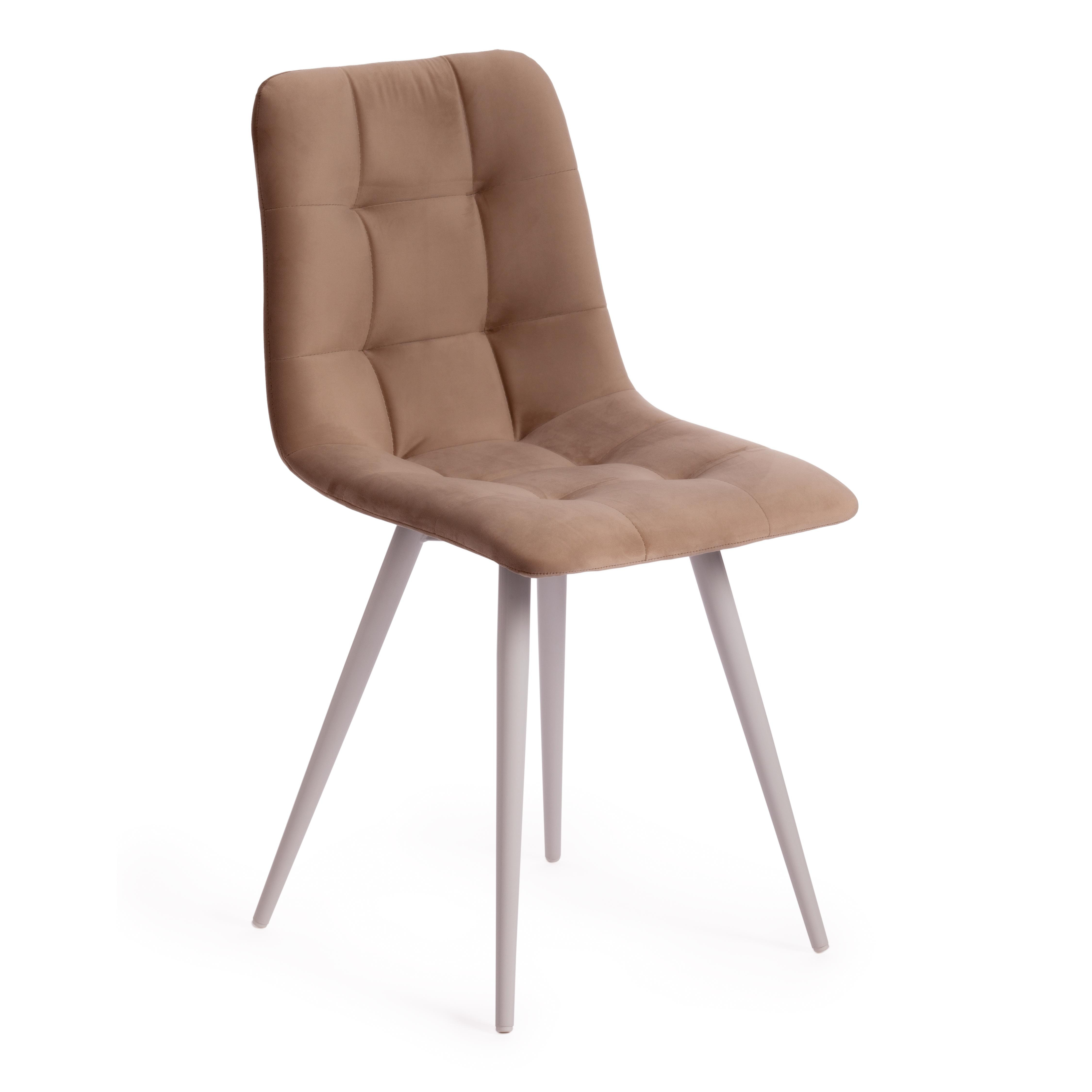 фото Стул tetchair chilly (mod. 7095-1) ткань, металл, бежевый/белый