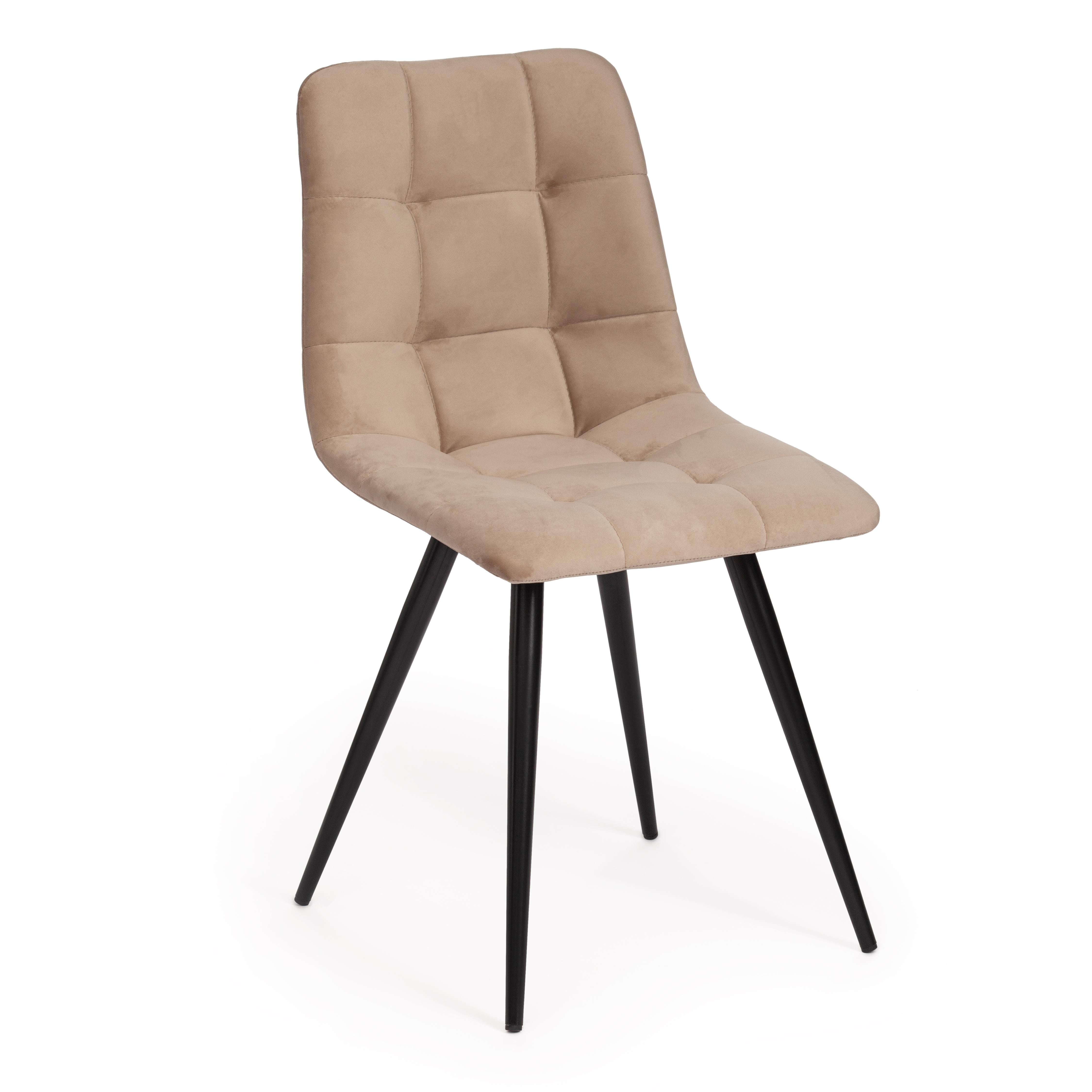 фото Стул tetchair chilly (mod. 7095-1) ткань, металл, бежевый/черный