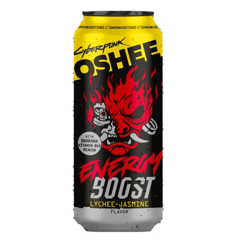 Напиток витаминизированный Oshee Energy Boost CyberPunk Личи Жасмин, 0,5 л х 12 шт