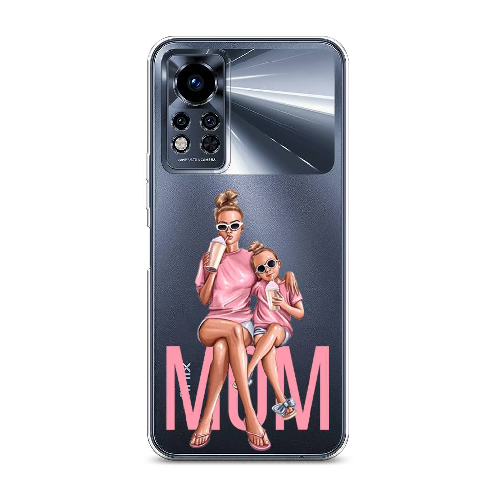 

Чехол Awog на Infinix Note 12i 2022 / Инфиникс Нот 12i 2022 "Lovely mom", Синий;бежевый;розовый