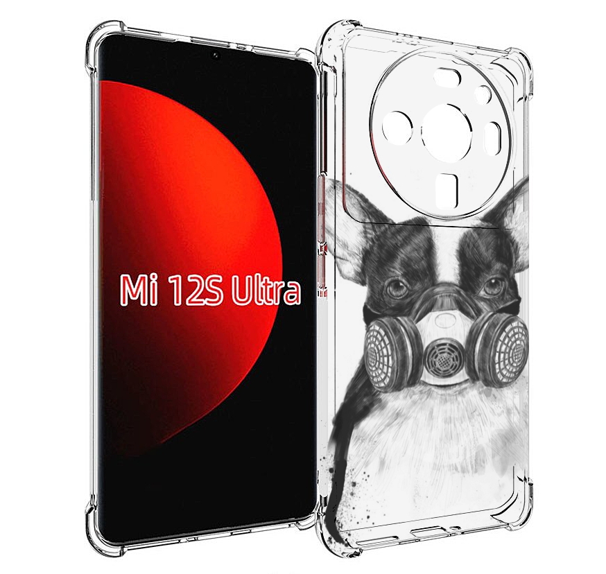 

Чехол MyPads Французский бульдог для Xiaomi 12S Ultra, Прозрачный, Tocco