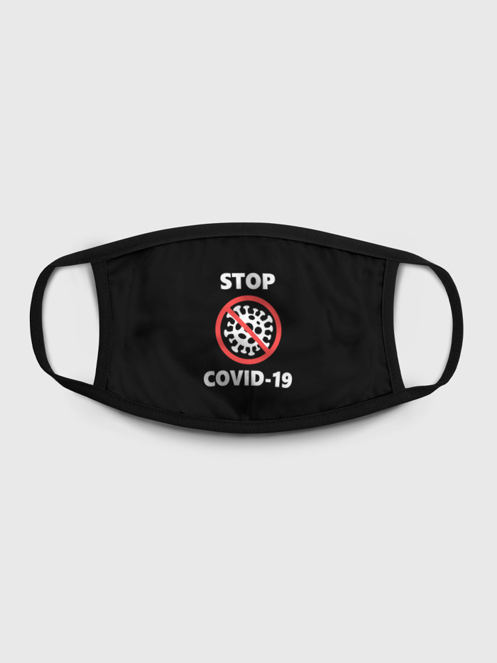 

Многоразовая маска унисекс Burnettie Stop Covid 19 Коронавирус, Разноцветный, Stop Covid 19 Коронавирус