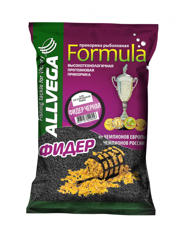 Прикормка Allvega Formula Feeder Black 0,9кг