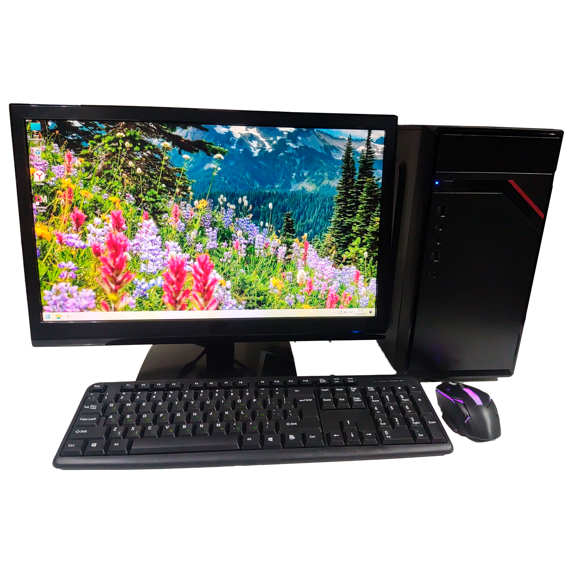 Системный блок Компьютерс К141 i3/GTX-650/8GB/SSD-256/Монитор-20"