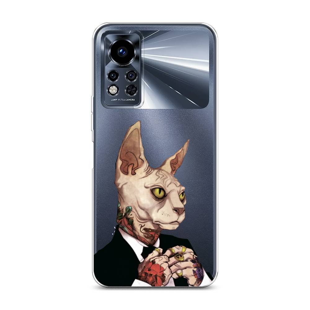 

Чехол Awog на Infinix Note 12i 2022 / Инфиникс Нот 12i 2022 "Татуированный сфинкс", Бежевый;черный;красный