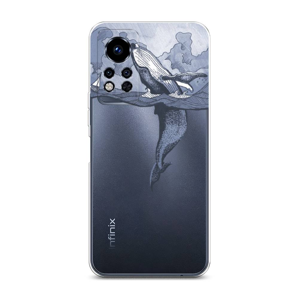 

Чехол Awog на Infinix Note 12i 2022 / Инфиникс Нот 12i 2022 "Два измерения", Голубой;черный;прозрачный