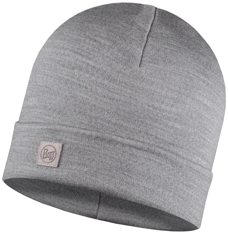 

Шапка Buff Merino Heavyweight Hat Solid Light Grey, Серый, Merino Heavyweight