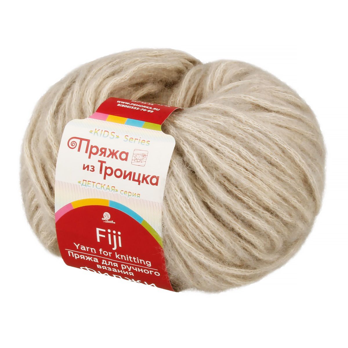 

Пряжа из Троицка Фиджи 50г/95м 043 суровый лен, 2 шт