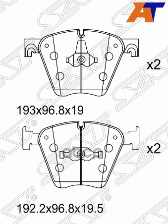 

Тормозные колодки SAT передние для BMW X5 F71, X6 F16 ST34116783554