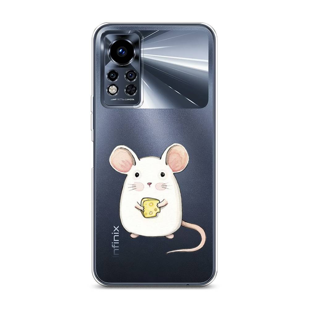 

Чехол Awog на Infinix Note 12i 2022 / Инфиникс Нот 12i 2022 "Мышка", Белый;розовый;прозрачный