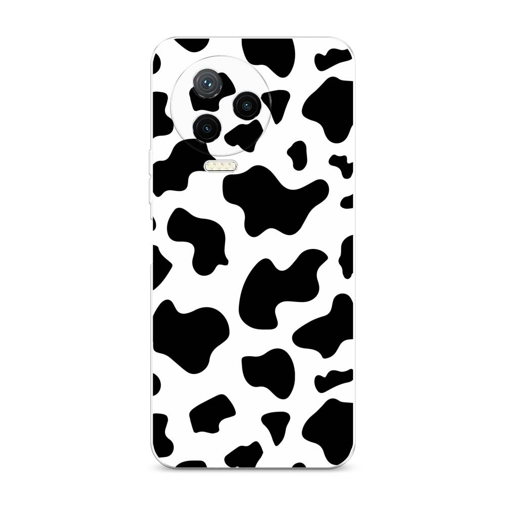 

Чехол Awog на Infinix NOTE 12 2023 / Инфиникс Нот 12 2023 "Пятна коровы", Белый;черный