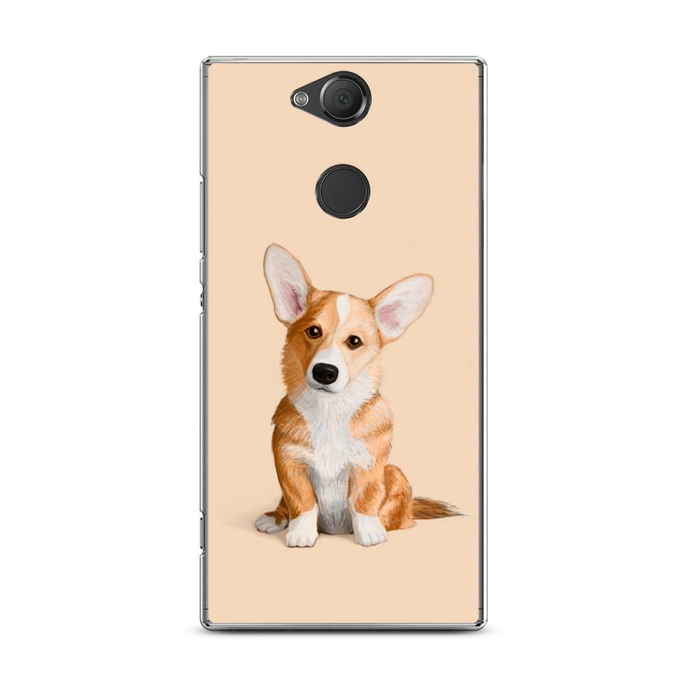 

Чехол для Sony Xperia XA2 Plus "Грустный Корги", Коричневый;бежевый, 53550-1