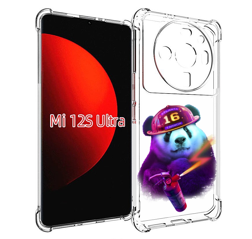 

Чехол MyPads Яркая панда детский для Xiaomi 12S Ultra, Прозрачный, Tocco