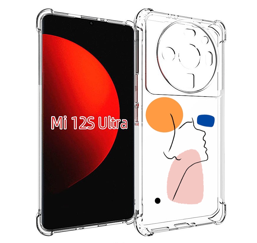 

Чехол MyPads абстракция девушки женский для Xiaomi 12S Ultra, Прозрачный, Tocco