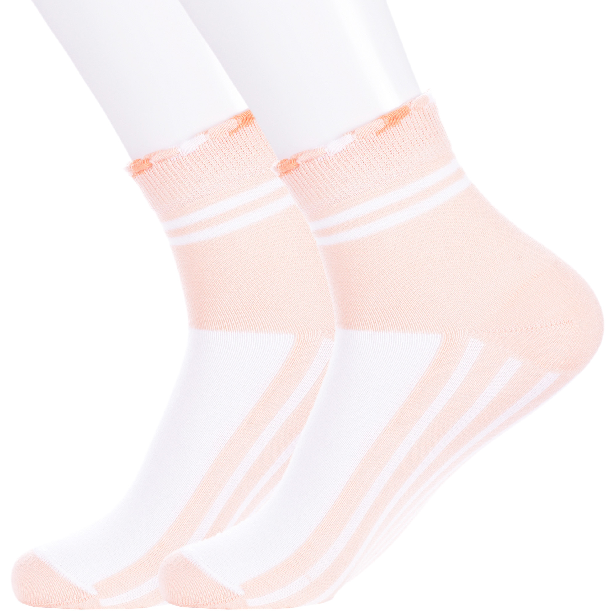 

Носки детские LorenzLine 2-П5, бело-персиковые, 20-22, Белый;оранжевый, 2-П5