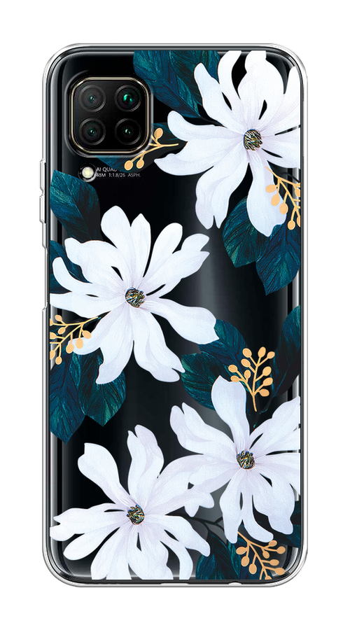 

Чехол на Huawei P40 Lite/Nova 6 SE/Nova 7i "Delilah Flower", Зеленый;белый, 611750-1