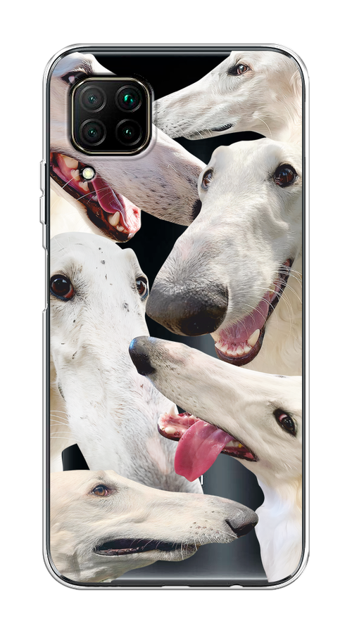 

Чехол на Huawei P40 Lite/Nova 6 SE/Nova 7i "Собака с длинным носом", Белый;бежевый;розовый, 611750-1