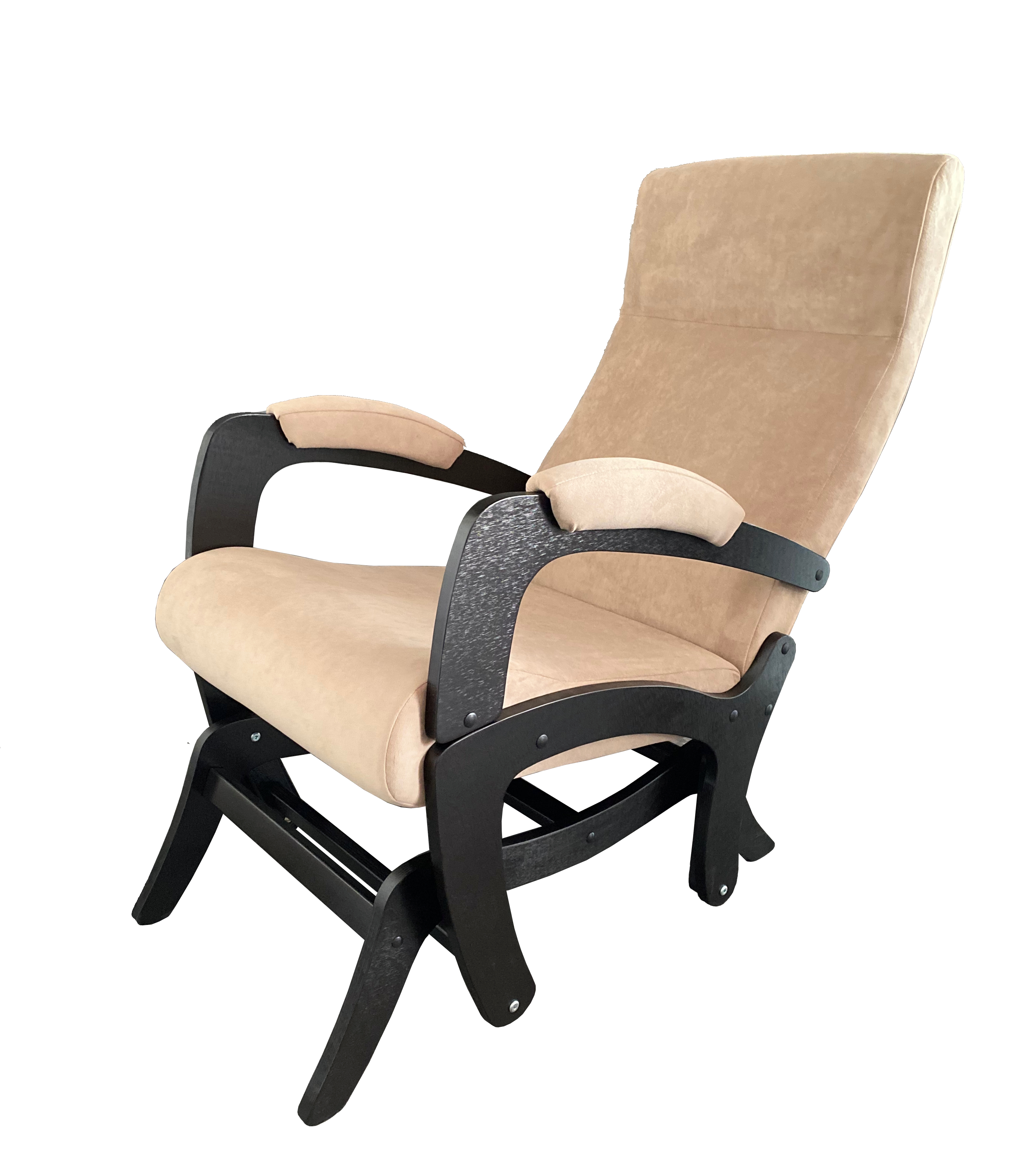 Кресло-качалка KONAR маятник мягкая мебель бежевое