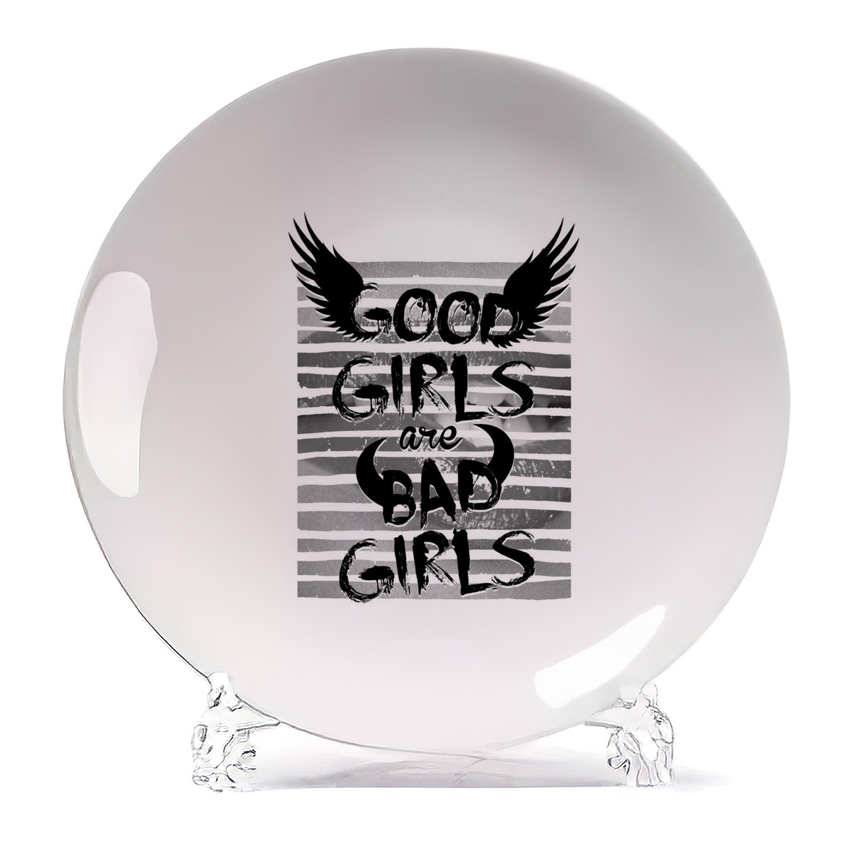 

Тарелка CoolPodarok Good girls are Bad girls, Good girls are Bad girls