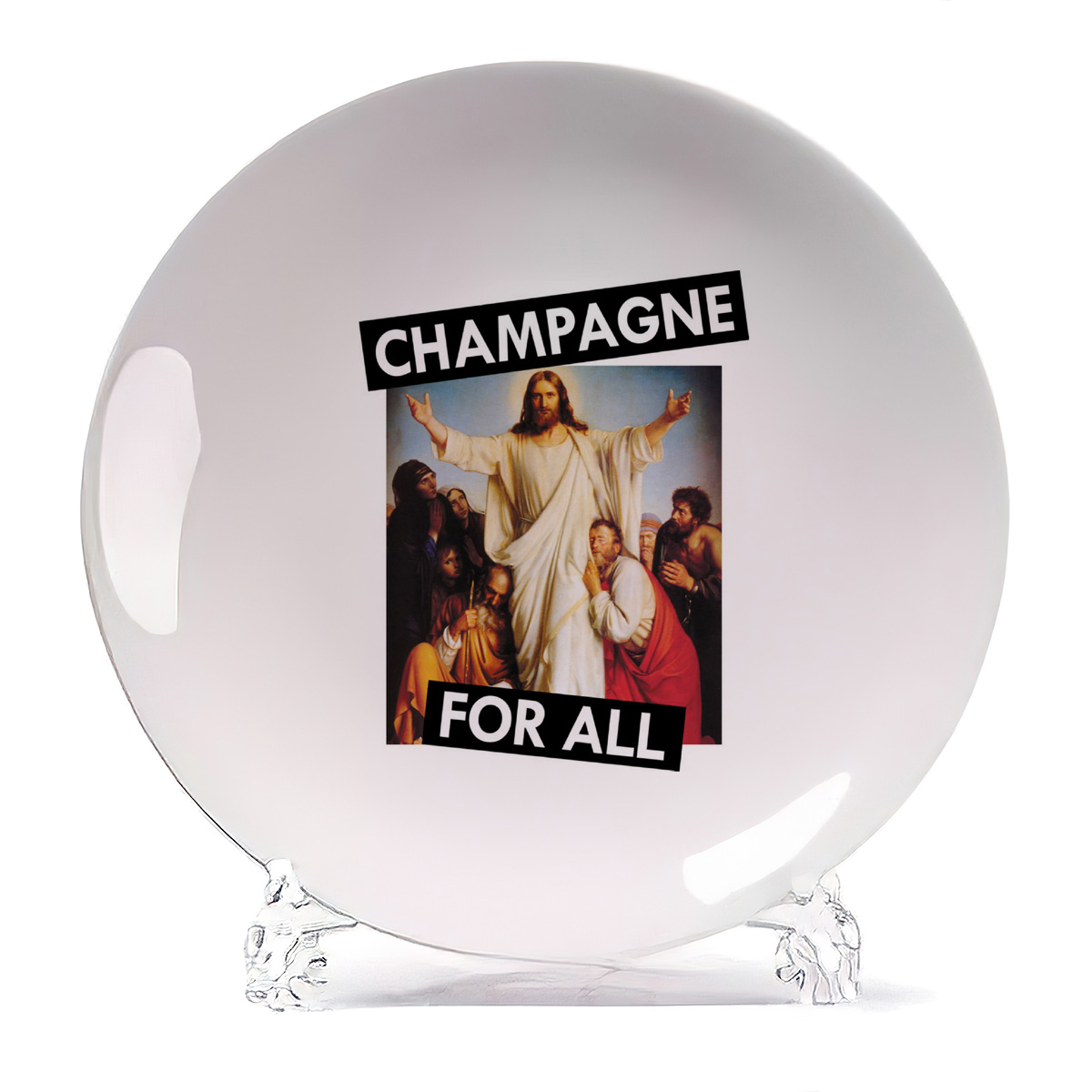 

Тарелка CoolPodarok Champagne for all, Champagne for all