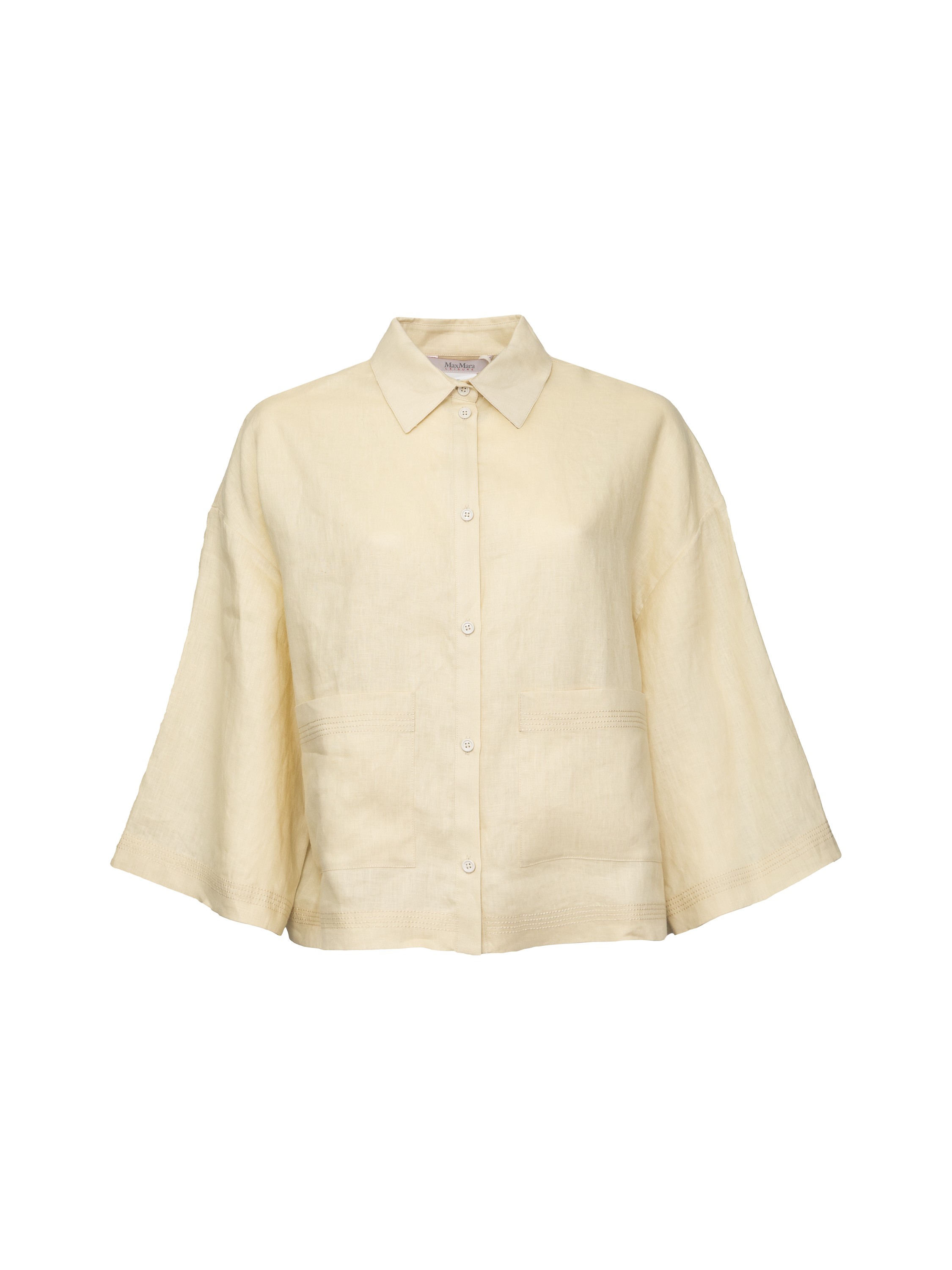 

Рубашка женская Max Mara 2331110336 бежевая 44 RU, Бежевый, 2331110336