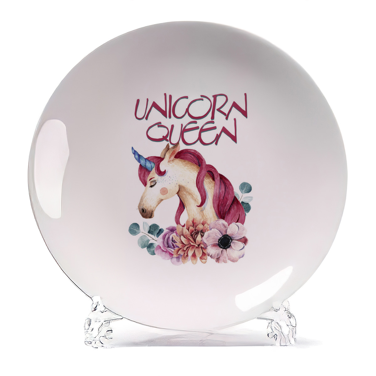 

Тарелка CoolPodarok Unicorn queen, Unicorn queen