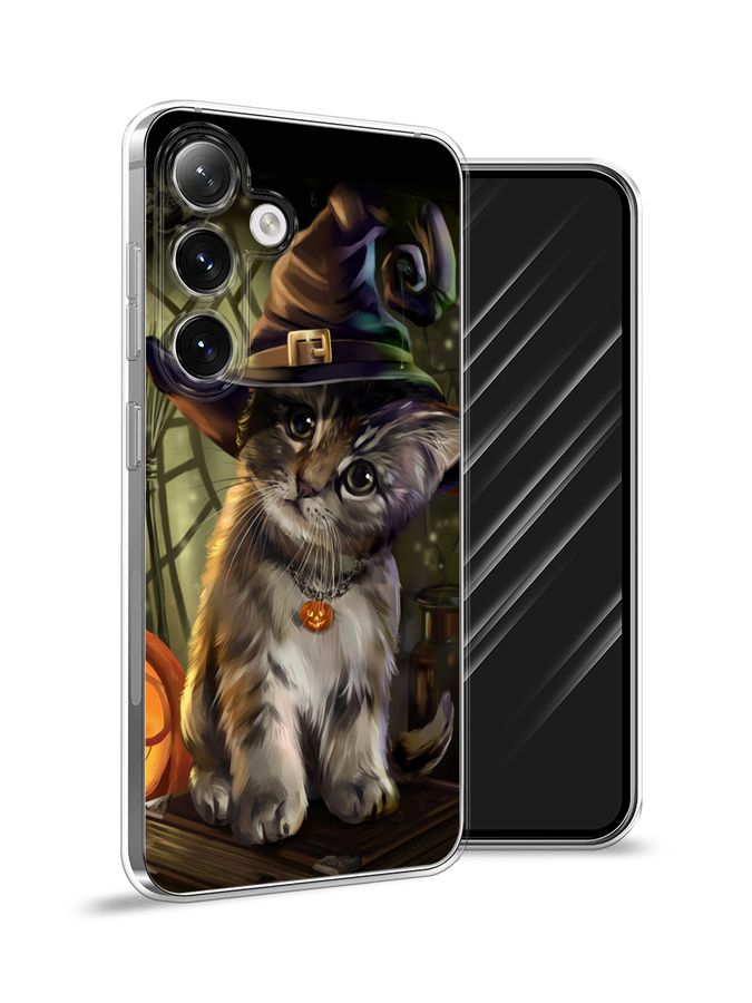 

Чехол Awog на Samsung Galaxy S24 "Кот на Хэллоуин", Зеленый;серый, 2109050-1