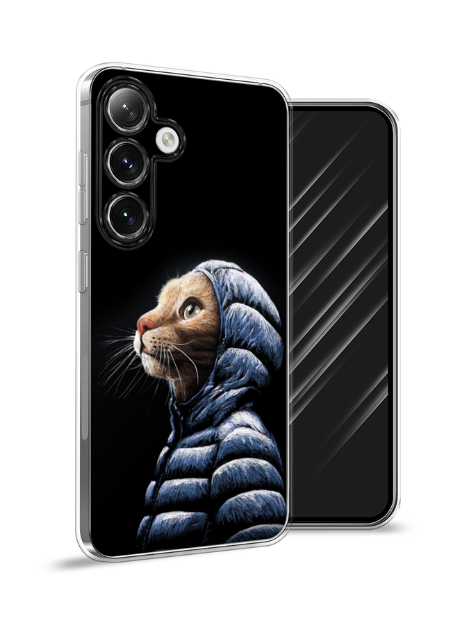 

Чехол Awog на Samsung Galaxy S24 "Кот в капюшоне", Черный;бежевый;синий, 2109050-1