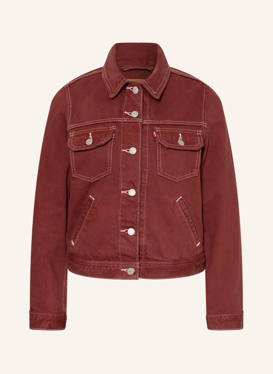 

Джинсовая куртка женская Levi's 1001318252 коричневая S, 1001318252