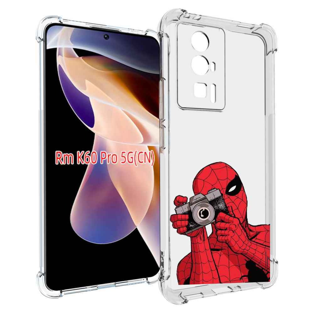

Чехол MyPads человек паук фотограф детский для Xiaomi Redmi K60 Pro, Прозрачный, Tocco